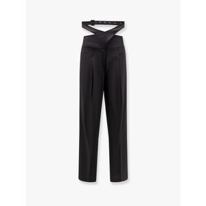 A Paper Kid Women Stretch Virgin Wool Trouser